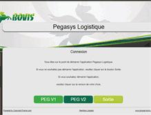 Tablet Screenshot of pegasys-logistique.com